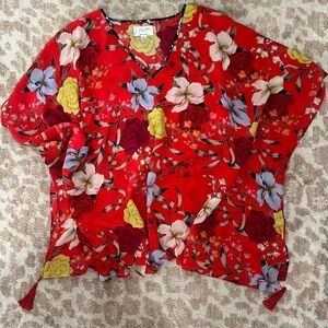 Johnny Was Silk Blouse